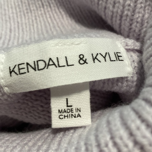 kendall & kylie cable cropped turtle neck sweater size large - Picture 7 of 9